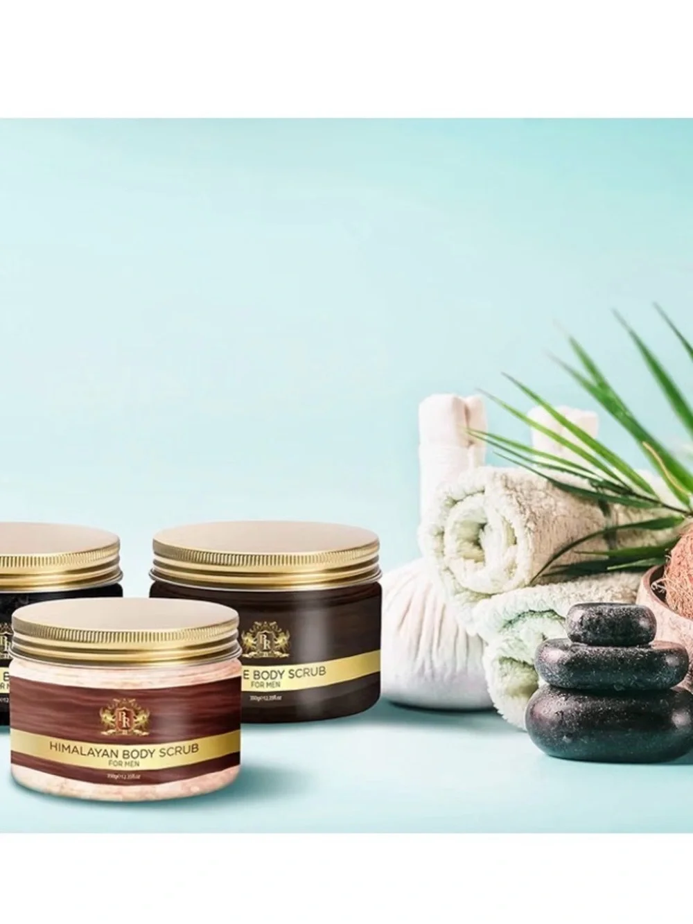 Baroque Royal Kiwi Sugar Exfoliating Face and Lip Scrub for Men, Natural Facial